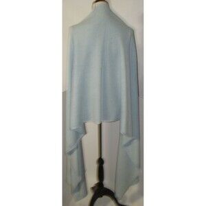 NWT New 100% Cashmere Scarf Wrap Long Womens Light Heather Blue 100 X 28 Ryllace